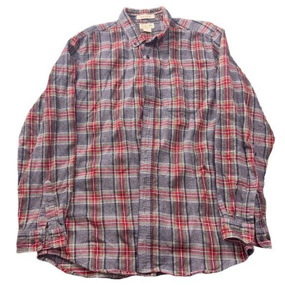 L.L. Bean Other - L.L. BEAN‎ FLANNEL BUTTON UP SHIRT SIZE L TALL | G1